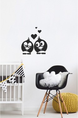 Aşık Kuşlar Priz Sticker-oto Sticker-18x18cm