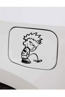 Işeyen Çocuk Depo Kapağı Sticker 11*10 Cm