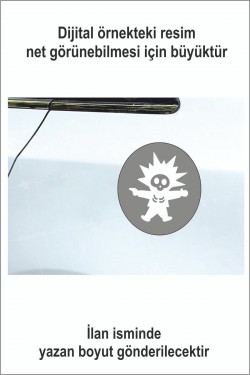 Yakıt Depo Kapağı Sticker 13x11 Cm - Oto Sticker - Karavan Sticker