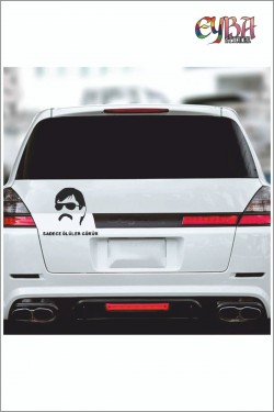 Sadece Ölüler Görür 20 X 19 Cm Oto Sticker Pala Araba Cam Sticker