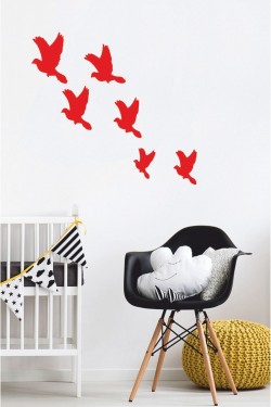 Kuşlar Duvar Sticker (6’lı) - Home Sticker - Duvar Sticker