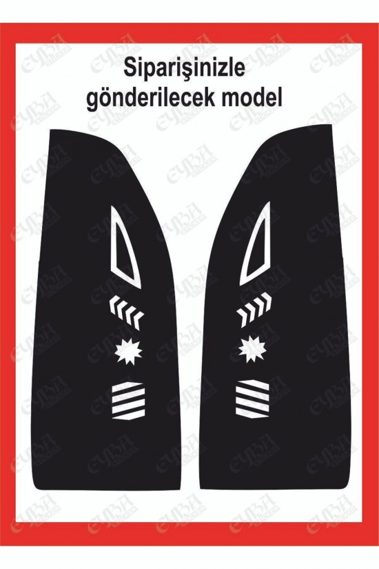 Berlingo- Partner Stop Farı Led Görünümlü Folyo Kaplama - Stop Kaplama -Çizim-Birebir Uyumlu Berlingo- Partner Stop Farı Led Görünümlü Folyo Kaplama - Stop Kaplama -Çizim-Birebir Uyumlu