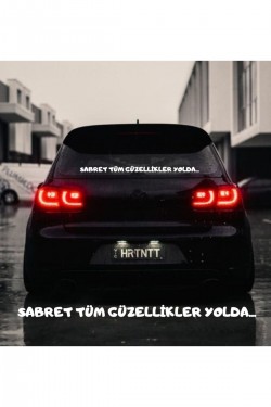 Sabret Tüm Güzellikler Yolda Araba Yazısı