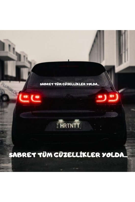 Sabret Tüm Güzellikler Yolda Araba Yazısı