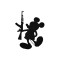 Mickey Ak 47 Sticker Araba Oto Arma Duvar Sticker Ev Dekoratif Çıkartma 20 cm