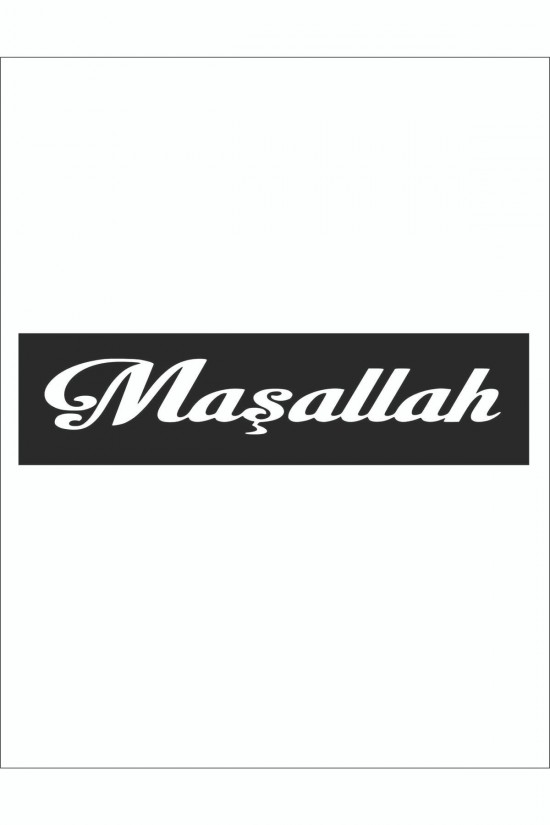 Maşallah Oto Sticker 33x6 Cm