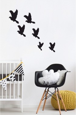 Kuşlar Duvar Sticker (6’lı) - Home Sticker - Duvar Sticker