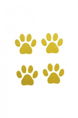 4 Adet Pati Izleri Sticker-oto Sticker-araba Sticker-5 Renk Çeşidi