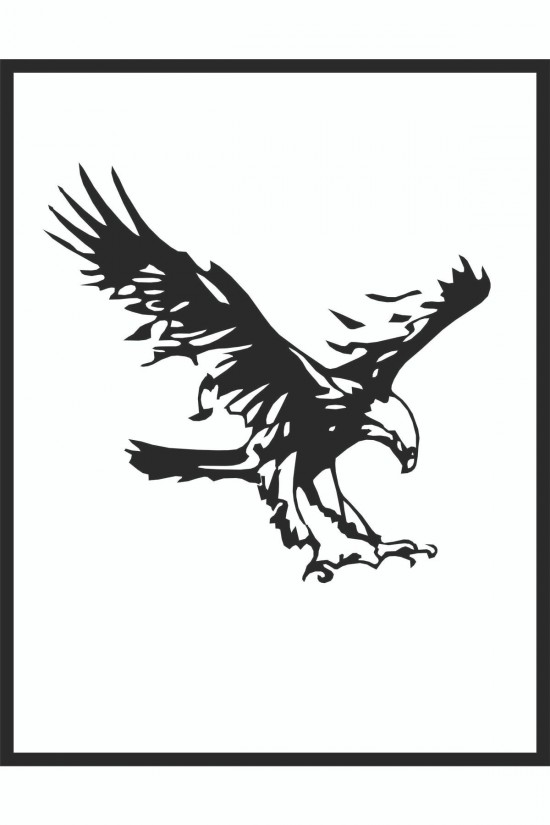 Kartal Sticker 17x16cm Oto Sticker-dolap Sticker - Karavan Sticker