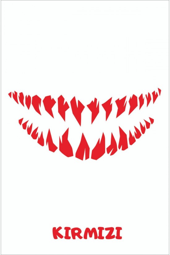 Monster sivri diş far Sticker Araba, Motorsiklet Far sticker Monster sivri diş far Sticker Araba, Motorsiklet Far sticker