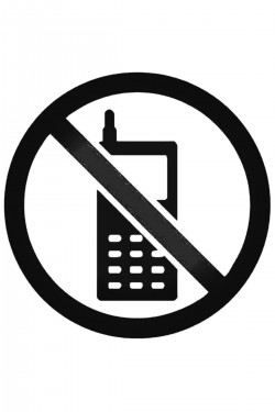 No Mobile No Phones Sign Symbol Sticker Araba Oto Arma Duvar Sticker Ev Dekoratif Çıkartma 20 Cm