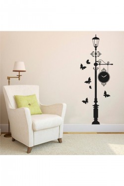 Clock Duvar Sticker 100x40 syh