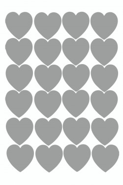 Minik Kalpler 24 Adet Duvar Sticker - Oto Sticker -1 Adeti 2.5 Cm