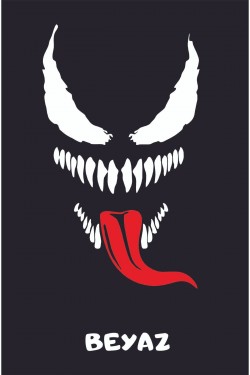 Venom Sticker Araba, Motorsiklet, Kask, Laptop, Cam Sticker 20x10 Cm