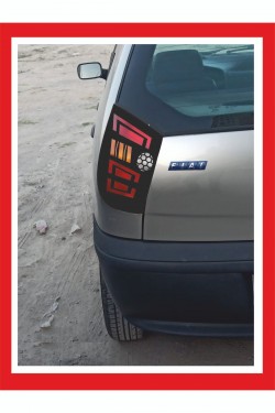 Fiat Palio 1996-2002 Stop Farı Led Görünümlü Folyo Kaplama- Oto Sticker -