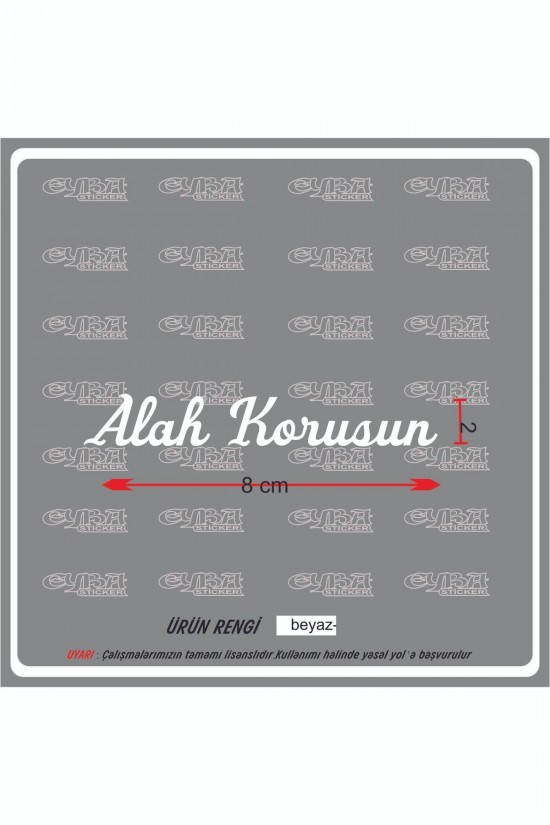 Allah Korusun Güneşlik Ayna Yazısı Araba-motosiklet Cam Etiket Sticker Allah Korusun Güneşlik Ayna Yazısı Araba-motosiklet Cam Etiket Sticker