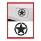 Askeri Yıldız Benzin Kapağı - Oto Cam - Oto Sticker 13*13cm