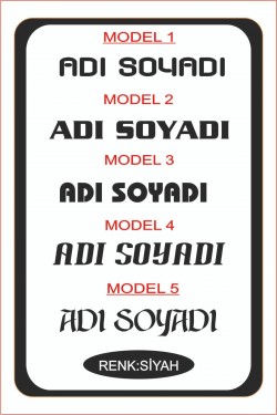 90x11cm 1 Adet Isim Yazı Araba Sticker Çıkartma -oto Sticker-araba Sticker