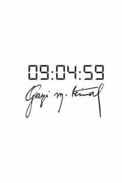 Gazi M.kemal Imza Sticker, Atatürk Imza Ve Saatli Sticker, Ikili Takım, 20*12 Cm, Oto Sticker