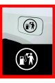 Depo Yakıt Kapağı Oto Sticker - Araba Sticker - Oto Sticker - 13cmx13cm