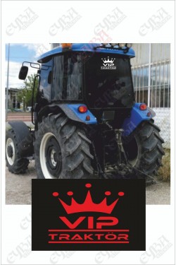 Vıp Tractor Folyo Sticker 35x28