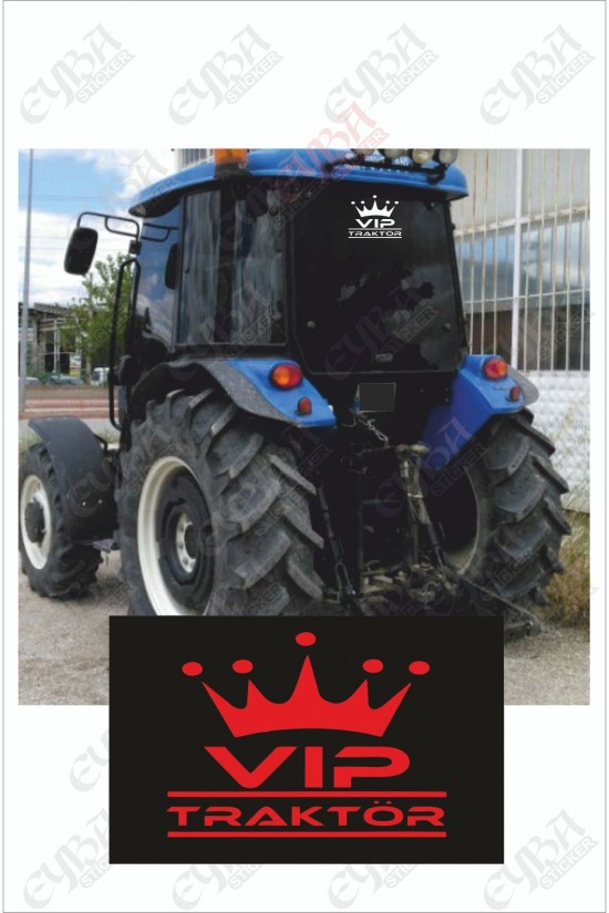 Vıp Tractor Folyo Sticker 35x28 Vıp Tractor Folyo Sticker 35x28