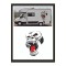 Goril Sticker 62*45cm 1 Adet Kong Kafatası - Oto Sticker - Kamp Sticker - Karavan Sticker