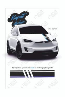 Kaput Şerit Parçalı Lüx Sticker 118x20 Cm