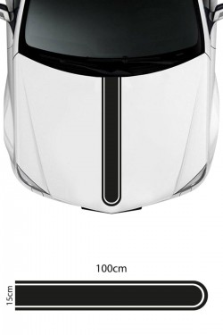 Kaput Sticker - Araç Sticker - Oto Kaput Sticker 100cm X 15 Cm