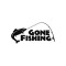 Gone Fishing Sticker Araba Oto Arma Duvar Çıkartma 20 cm