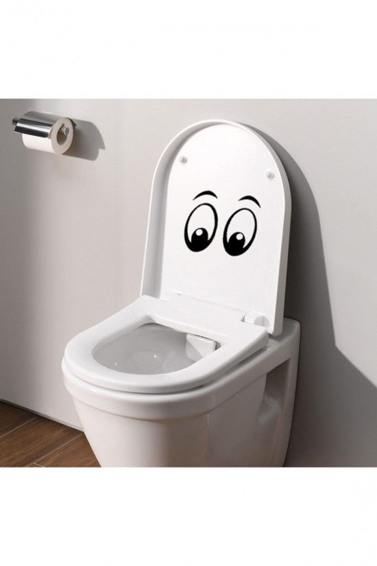 Klozet Gözler Sticker Klozet Gözler Sticker