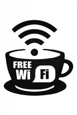 Free Wifi Coffee Sticker Araba Oto Arma Duvar Çıkartma 20 cm Free Wifi Coffee Sticker Araba Oto Arma Duvar Çıkartma 20 cm