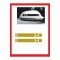 Araba Aynası Için Petek Sticker - Oto Sticker - Araba Sticker - 20cm X 2,5 Cm 2 Adet