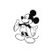 Mickey Mouse 2 Sticker Araba Oto Arma Duvar Sticker Ev Dekoratif Çıkartma 20 Cm