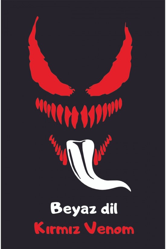 Venom Sticker Araba, Motorsiklet, Kask, Laptop, Cam Sticker 20x10 Cm