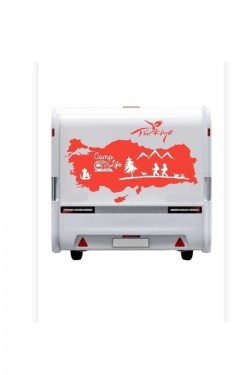 Karavan Türkiye Kamp Sticker Antalya Araç Sticker Yapışkan 38 Kayseri