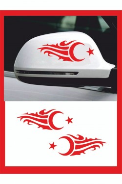 Ayna Ay-yıldız Sticker 20*7 Cm Sağ-sol 2 Adet