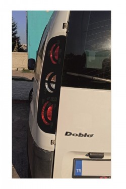 stop farı led görünümlü folyo STİCKER kaplama doblo çizim-birebir uyumlu stop farı led görünümlü folyo STİCKER kaplama doblo çizim-birebir uyumlu
