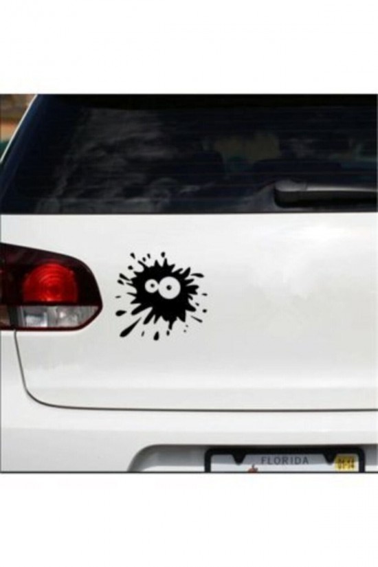 Sıçramış Boya Sticker 15x14,5 Cm Siyah Renk