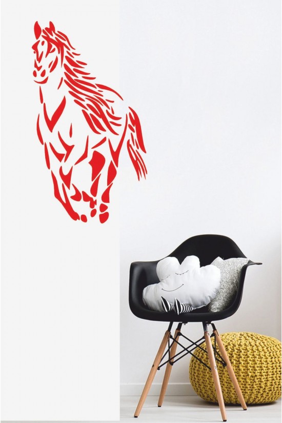 40x80cm At Duvar Sticker - Ev Sticker - Duvar Sticker - Ev Dekarasyon - Hayvan Sticker