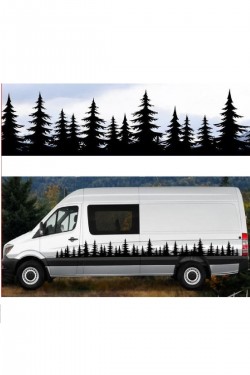 Camp Sticker Doğa- Dağ-çam-kamp-doğal-karavan- Piknik-araç Oto Araba Sticker
