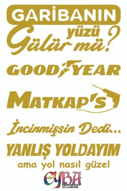 20 X 33 Cm Arka Cam Sticker Set Oto Sticker Araba Sticker