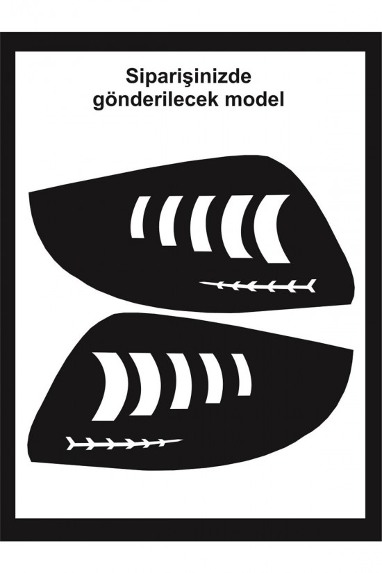 Linea Uyumlu Stop Farı Led Görünümlü Folyo Kaplama - Stop Kaplama Linea -orjinal Çizim-birebir