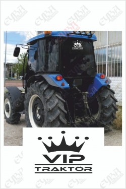 Vıp Tractor Folyo Sticker 35x28