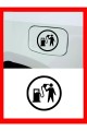 Depo Yakıt Kapağı Oto Sticker - Araba Sticker - Oto Sticker - 13cmx13cm
