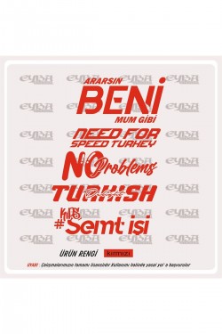 Araç Arka Cam Sticker 5 li set Ararsın beni mum gibi Oto Sticker 40x25cm Araç Arka Cam Sticker 5 li set Ararsın beni mum gibi Oto Sticker 40x25cm