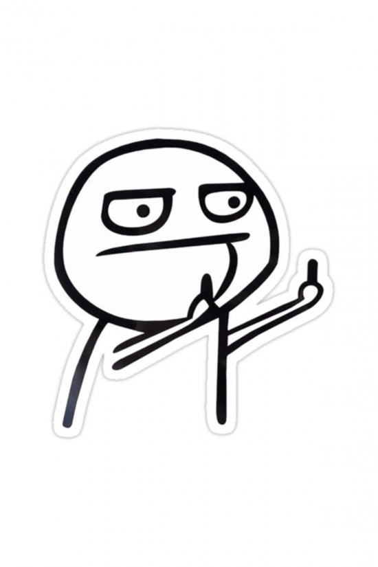 Orta Parmak Adam SİYAH Sticker Araba Oto Arma Duvar Sticker Ev Dekoratif Çıkartma 15 Cm