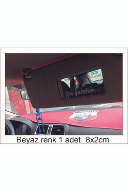 Çok Güzelsin Güneşlik Ayna Yazısı Araba-motosiklet Cam Etiket Sticker