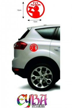 Iyi Içer Benzin Deposu Sticker 12x12 Cm Orjinal Ürün Garantisi