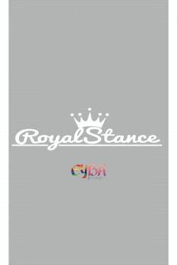 Royal Stance Oto Sticker - Araba Sticker - 45x15cm